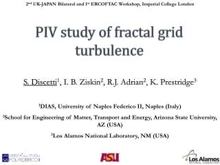 PIV study of fractal grid turbulence