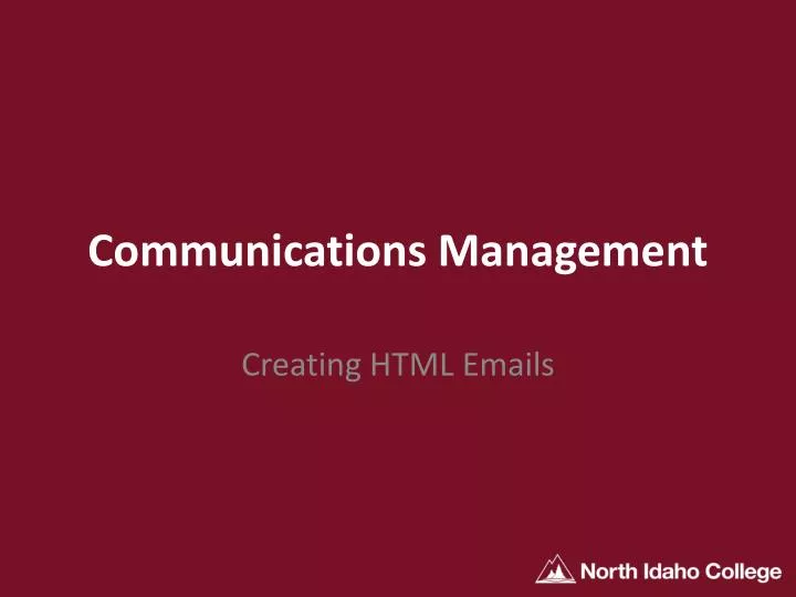 communications management