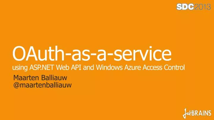oauth as a service using asp net web api and windows azure access control