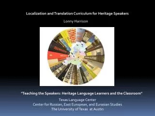Localization and Translation Curriculum for Heritage Speakers
