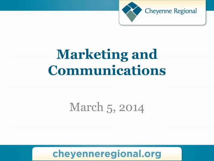 marketing and communications