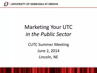 Marketing Your UTC in the Public Sector