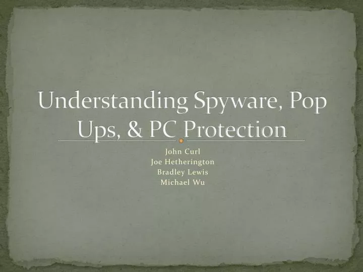 understanding spyware pop ups pc protection