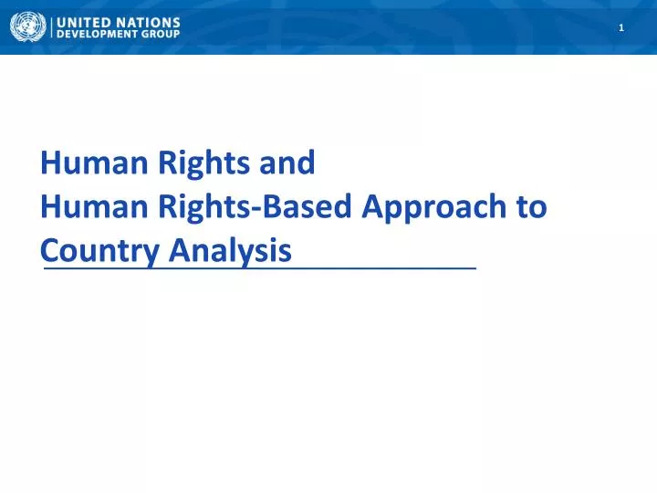 PPT - Human Rights and Human Rights-Based Approach to Country Analysis ...