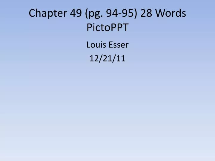 chapter 49 pg 94 95 28 words pictoppt