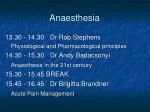 Anaesthesia - slide 1