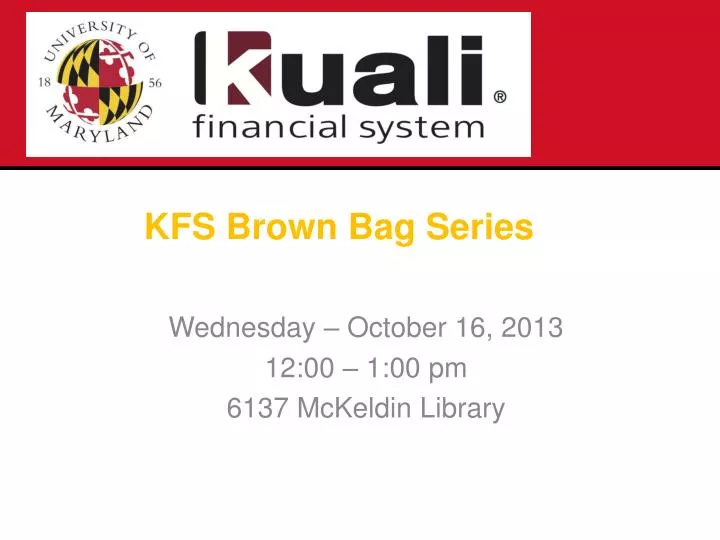 kfs brown bag series