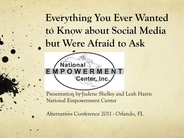 everything you ever wanted to know about social media but were afraid to ask