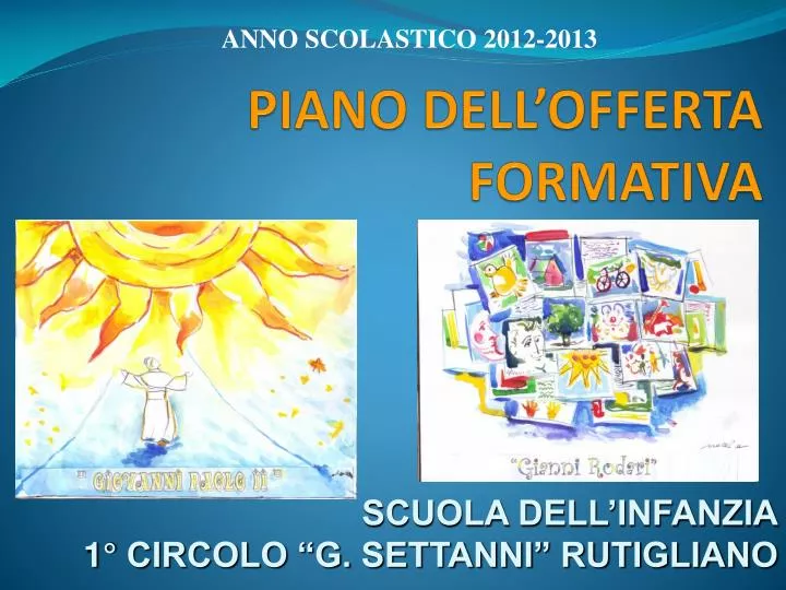 piano dell offerta formativa