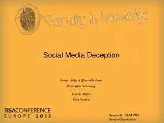 Social Media Deception