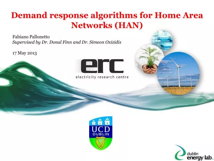 demand response algorithms for home area networks han