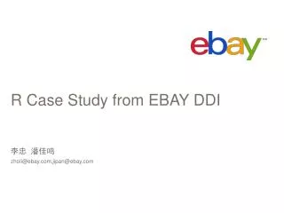 R Case Study from EBAY DDI