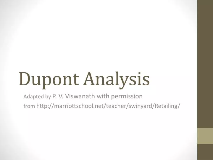 dupont analysis