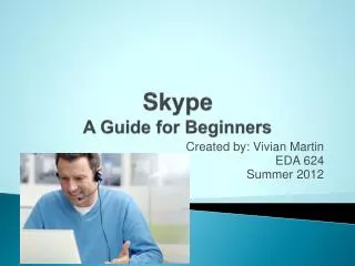 Skype A Guide for Beginners