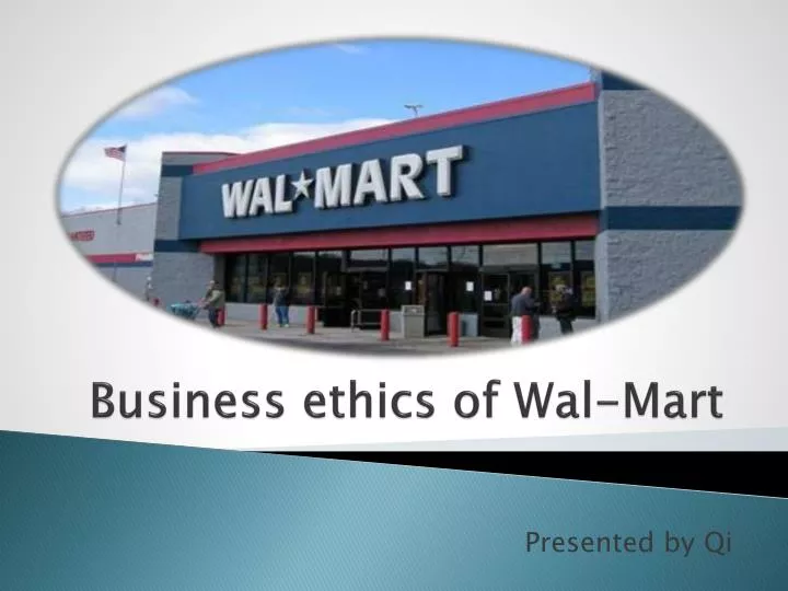 business ethics of wal mart
