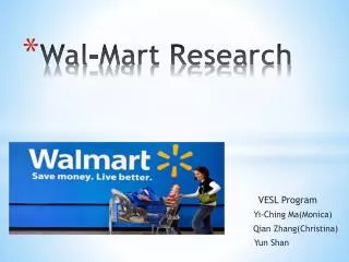 Wal-Mart Research