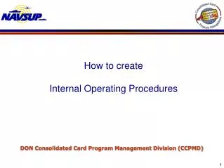 DON Consolidated Card Program Management Division (CCPMD)