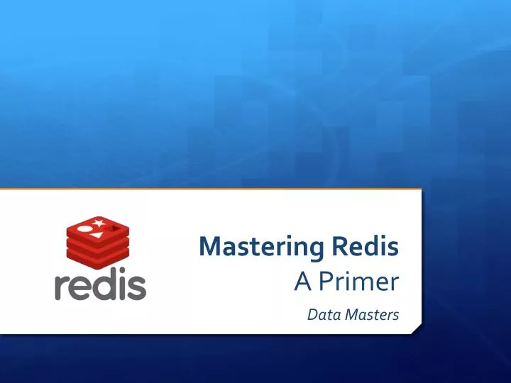 mastering redis a primer