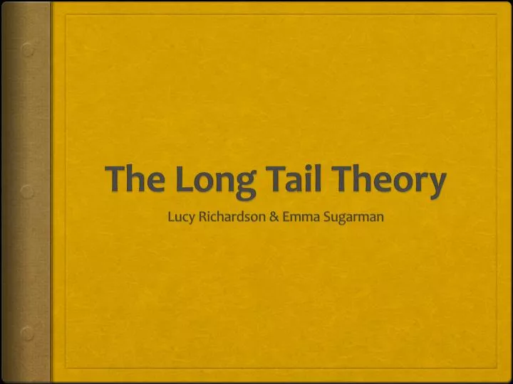the long tail theory