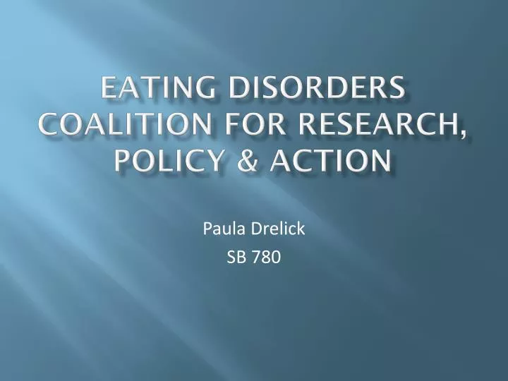 eating disorders coalition for research policy action