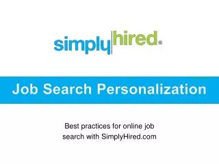 Best practices for online job search with SimplyHired.com