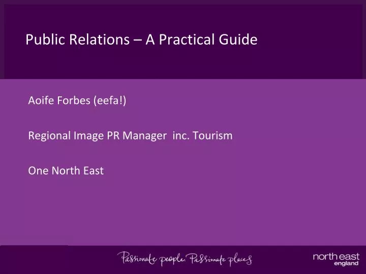 public relations a practical guide