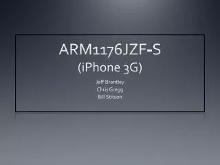 ARM1176JZF-S ( iPhone 3G)