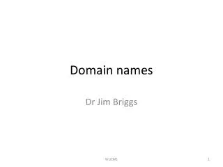 Domain names