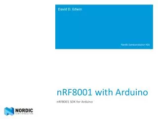 nRF8001 with Arduino