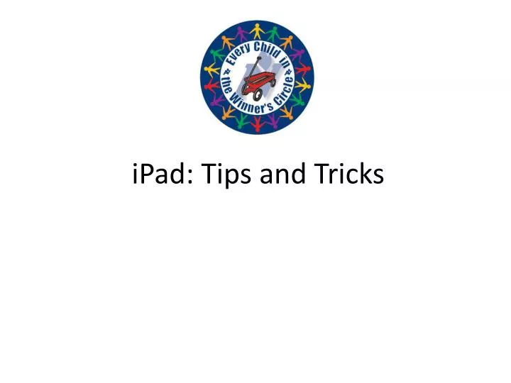 ipad tips and tricks