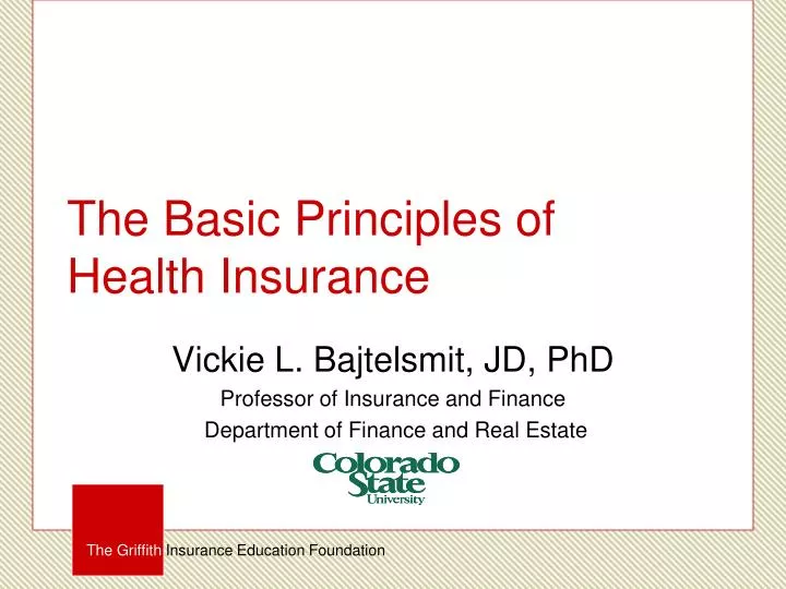 the basic principles of health insurance