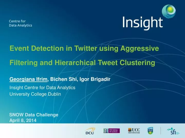 event detection in twitter using aggressive filtering and hierarchical tweet clustering