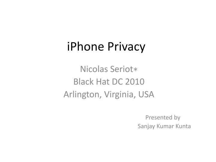 iphone privacy