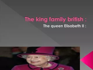 The king family british :