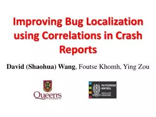 Improving Bug Localization using Correlations in Crash Reports