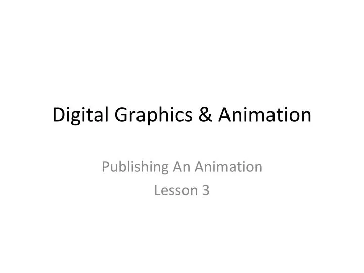 digital graphics animation