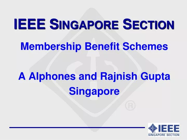 ieee singapore section