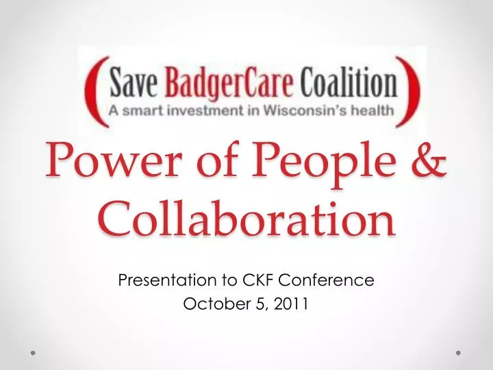 power of people collaboration