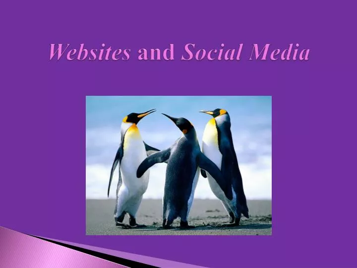 websites and social media