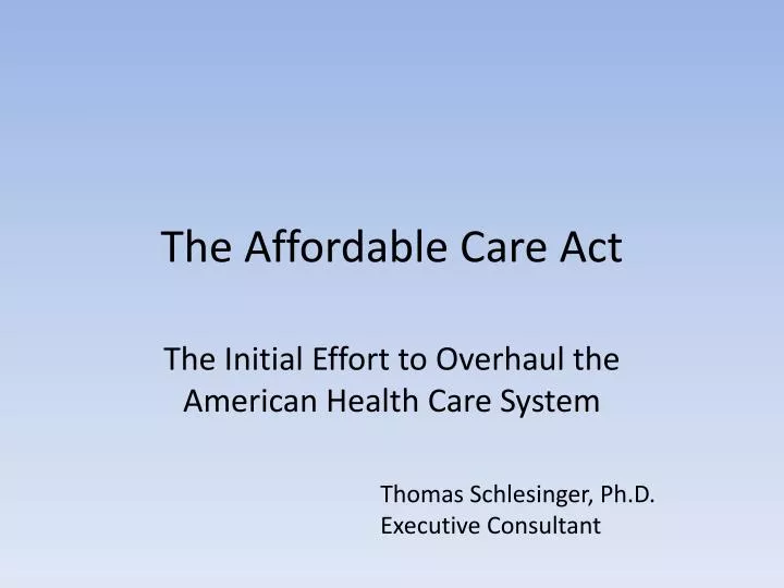 the affordable care act