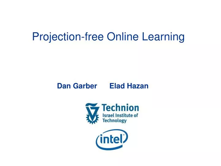 projection free online learning