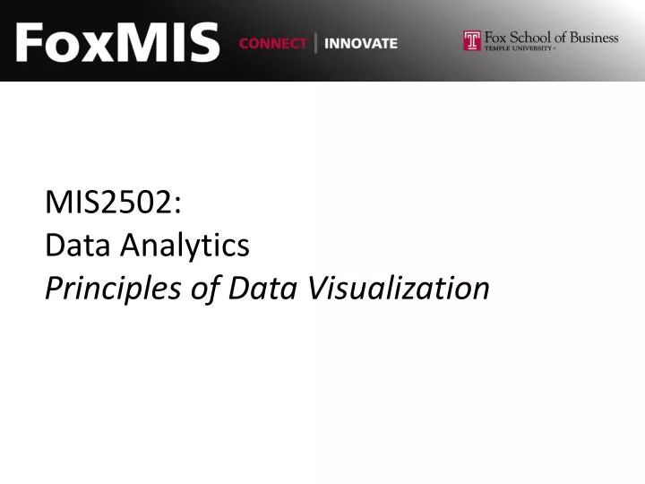 mis2502 data analytics principles of data visualization