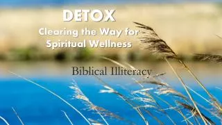 biblical illiteracy