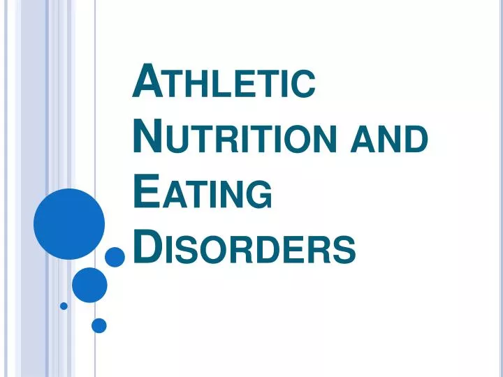 athletic nutrition and eating disorders