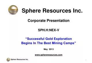 Sphere Resources Inc.