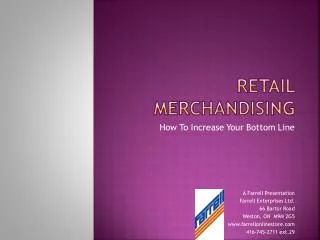 Retail Merchandising