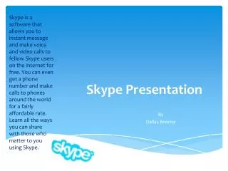 Skype Presentation