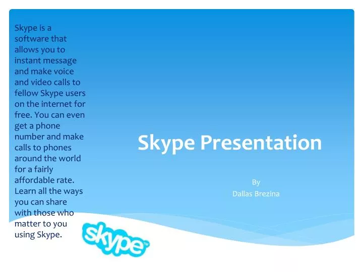 skype presentation