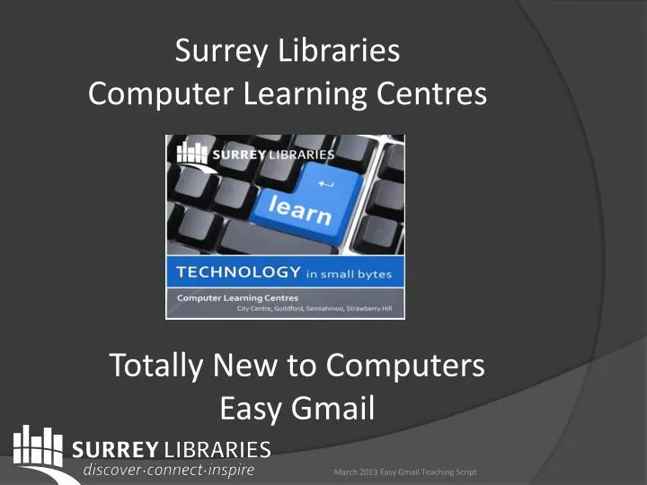 surrey libraries computer learning centres