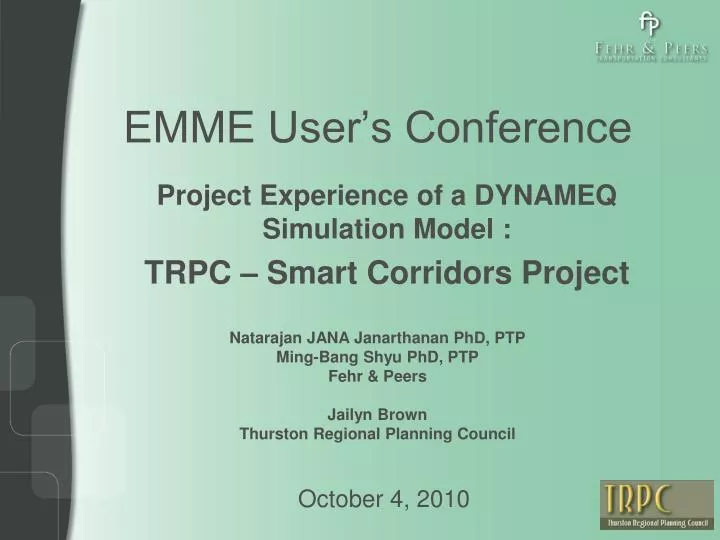 emme user s conference